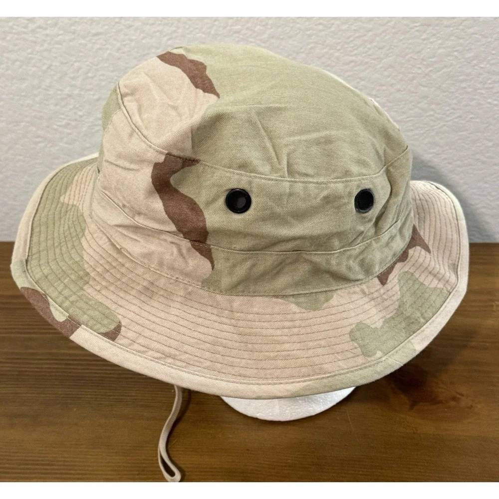 US Military Issue USGI Boonie Hat Hot Weather Desert Camouflage Type II Sz 7 1/4
